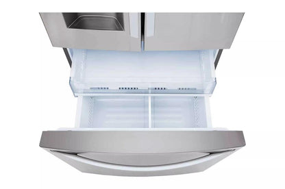 LG LRFS28XBS 28 CU.FT 3 Door French Door, Standard Depth, Ice and Water With SIN...