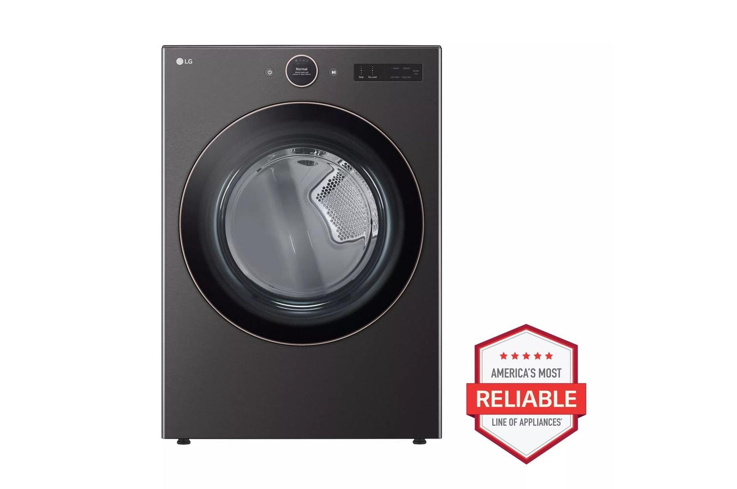 LG DLGX6501B 7.4 Cu. Ft. Ultra Large Capacity Smart Front Load Gas Dryer With SE...