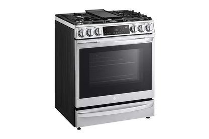 LG LSGL6337F 6.3 Cu Ft. Smart Wi-fi Enabled Probake Convection Instaview G...