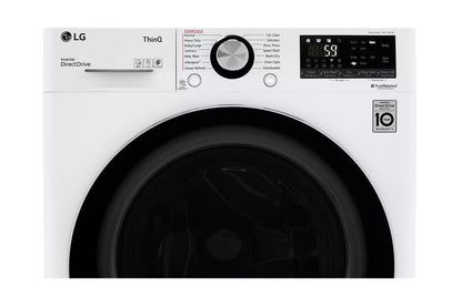 LG WM3555HWA 2.4 CU.FT. Smart Wi-fi Enabled Compact Front Load All-in-one WASHER...