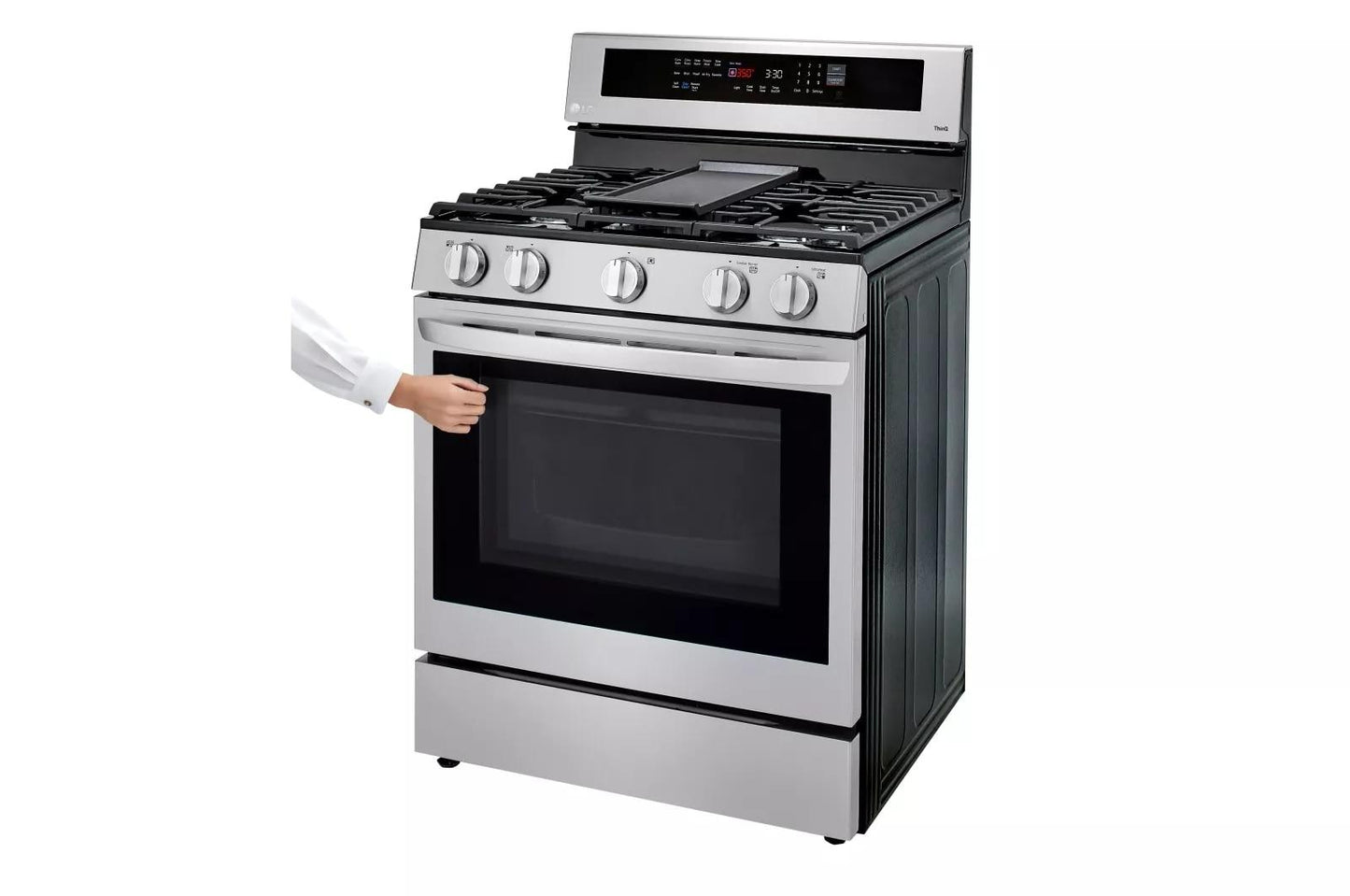 LG LRGL5825F 5.8 Cu Ft. Smart Wi-fi Enabled Gas Single Oven Instaview Range ...