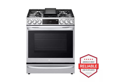 LG LSGL6337F 6.3 Cu Ft. Smart Wi-fi Enabled Probake Convection Instaview G...