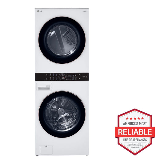 LG WKE100HWA Single Unit Front Load LG Washtower With Center Control 4.5...