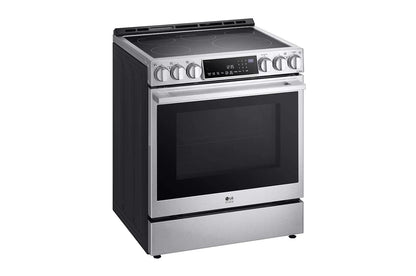 LG LSES6338F LG Studio 6.3 Cu. Ft. Instaview Electric Slide-in Range With PRO...