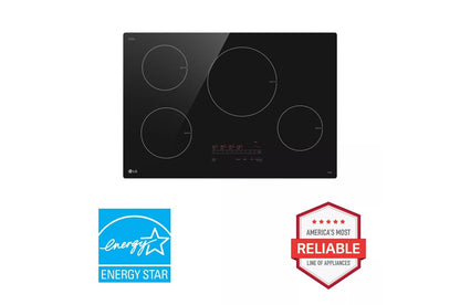 LG CBIH3013BE LG 30"" Smart Induction Cooktop With Ultraheat 4.3KW Element
