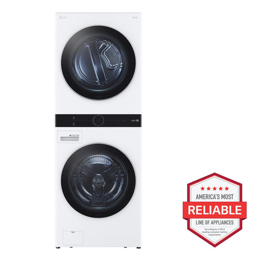 LG WKGX201HWA Single Unit Front Load LG Washtower With Center Control 4.5...