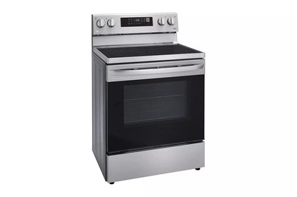 LG LREL6323S 6.3 Cu Ft. Smart Wi-fi Enabled Fan Convection Electric Range With A...