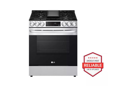 LG LSGL5833F 5.8 Cu Ft. Smart Wi-fi Enabled Fan Convection Gas Slide-in Range WI...
