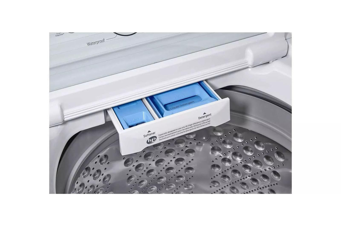 LG WT7000CW 4.5 Cu. Ft. Ultra Large Capacity Top Load Washer With TURBODRUM...