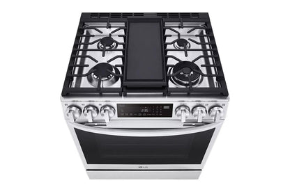 LG LSDL6336F 6.3 Cu. Ft. Smart Wi-fi Enabled Probake Convection Instaview ...