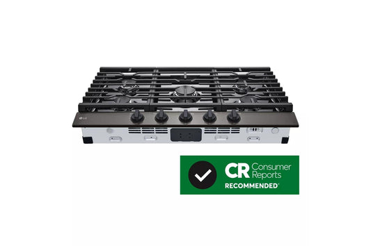 LG CBGJ3623D LG 36"" Gas Cooktop With Ultraheat 20k BTU Burner