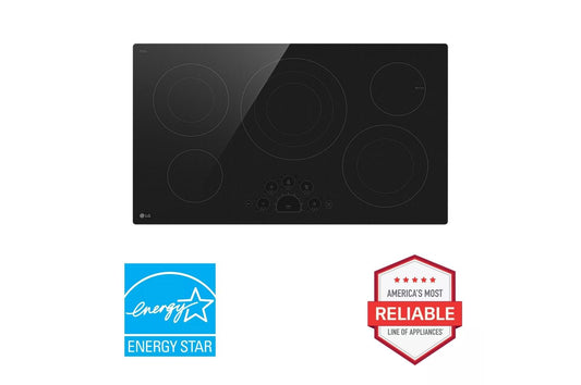 LG LCE3610SBE LG 36"" Electric Cooktop With Ultraheat 3.0KW Element