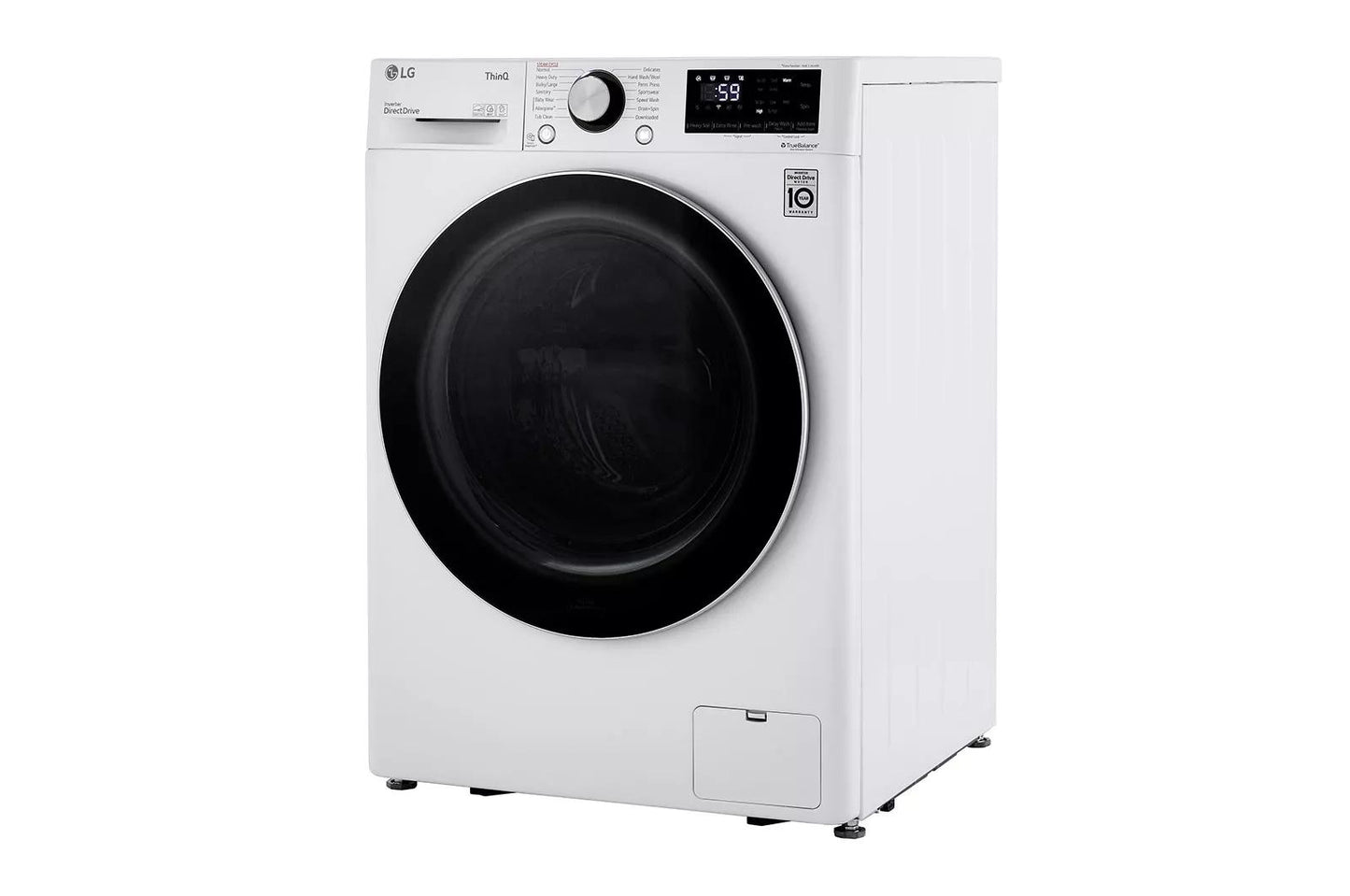 LG WM1455HWA 2.4 CU.FT. Smart Wi-fi Enabled Compact Front Load Washer With BUILT...