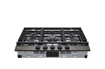 LG CBGJ3023D LG 30"" Gas Cooktop With Ultraheat 20k BTU Burner