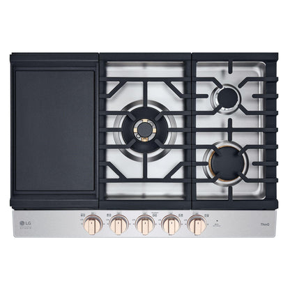LG CBGS3028N LG Studio 30"" Ultraheat Gas Cooktop With Easyclean