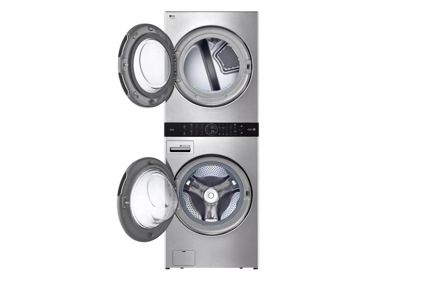 LG WSGX201HNA LG Studio Single Unit Front Load Washtower With Center CONTROL(...