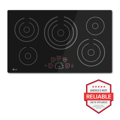 LG LCE3610SB LG 36"" Radiant Cooktops