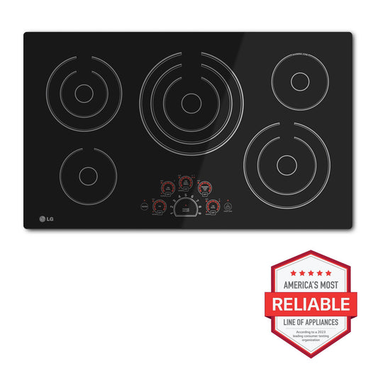 LG LCE3610SB LG 36"" Radiant Cooktops