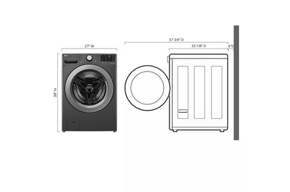 LG WM3470CM LG 5.0 Cu. Ft. MEGA Capacity Front Load Washer