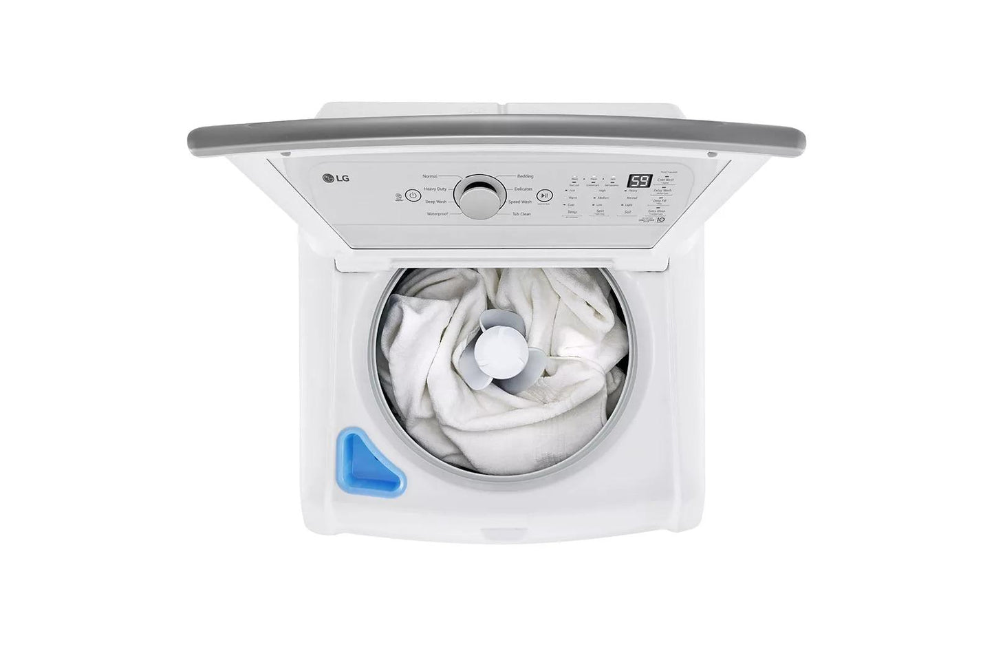 LG WT7155CW 4.8 Cu. Ft. MEGA Capacity Top Load Washer With 4-way Agitator &...