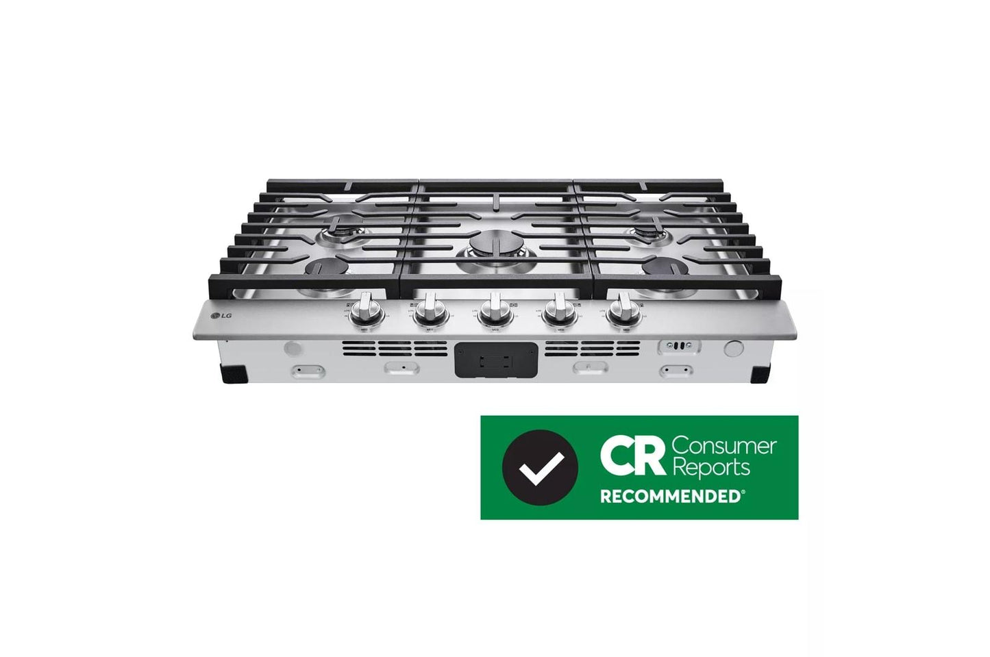 LG CBGJ3623S LG 36"" Gas Cooktop With Ultraheat 20k BTU Burner