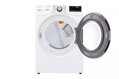 LG DLGX4001W 7.4 Cu. Ft. Ultra Large Capacity Smart Wi-fi Enabled Front Load GAS...