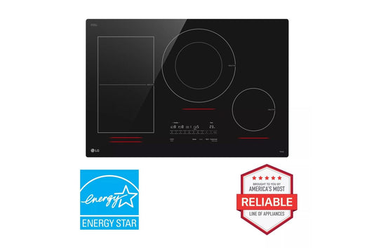 LG CBIH3017BE LG 30"" Smart Induction Cooktop With Ultraheat 5.0KW Element