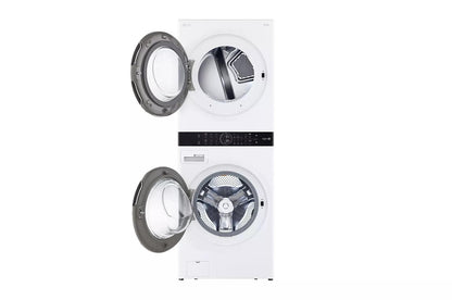 LG WKEX200HWA Single Unit Front Load LG Washtower With Center Control 4.5...
