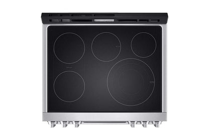 LG LSES6338F LG Studio 6.3 Cu. Ft. Instaview Electric Slide-in Range With PRO...