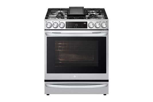 LG LSGL6337F 6.3 Cu Ft. Smart Wi-fi Enabled Probake Convection Instaview G...