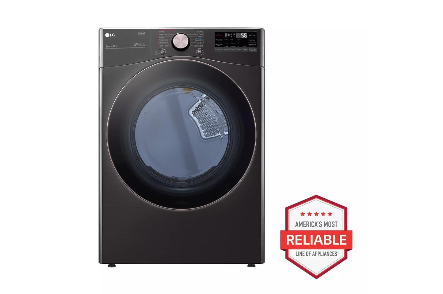 LG DLGX4001B 7.4 Cu. Ft. Ultra Large Capacity Smart Wi-fi Enabled Front Load GAS...