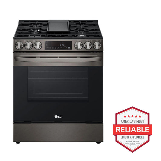 LG LSGL5833D 5.8 Cu Ft. Smart Wi-fi Enabled Fan Convection Gas Slide-in Range WI...