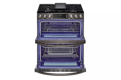 LG LTGL6937D 6.9 Cu. Ft. Smart Instaview Gas Double Oven Slide-in Range With ...