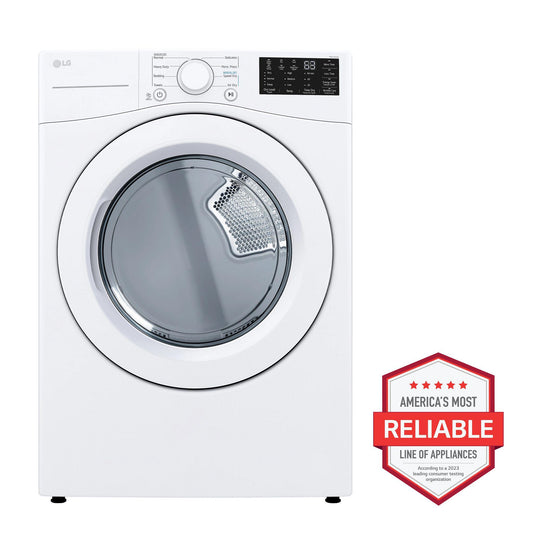 LG DLE3470W LG 7.4 Cu. Ft. Ultra Large Capacity Electric Dryer