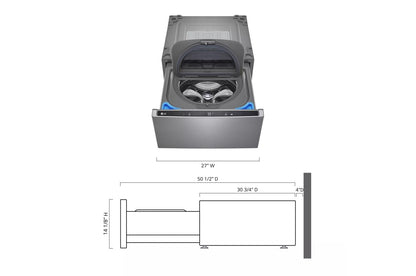 LG WD300CV 27'' LG Sidekick Pedestal Washer