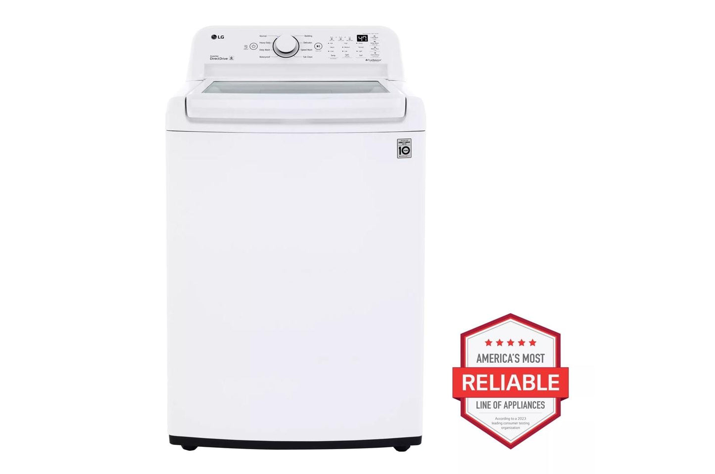 LG WT7000CW 4.5 Cu. Ft. Ultra Large Capacity Top Load Washer With TURBODRUM...
