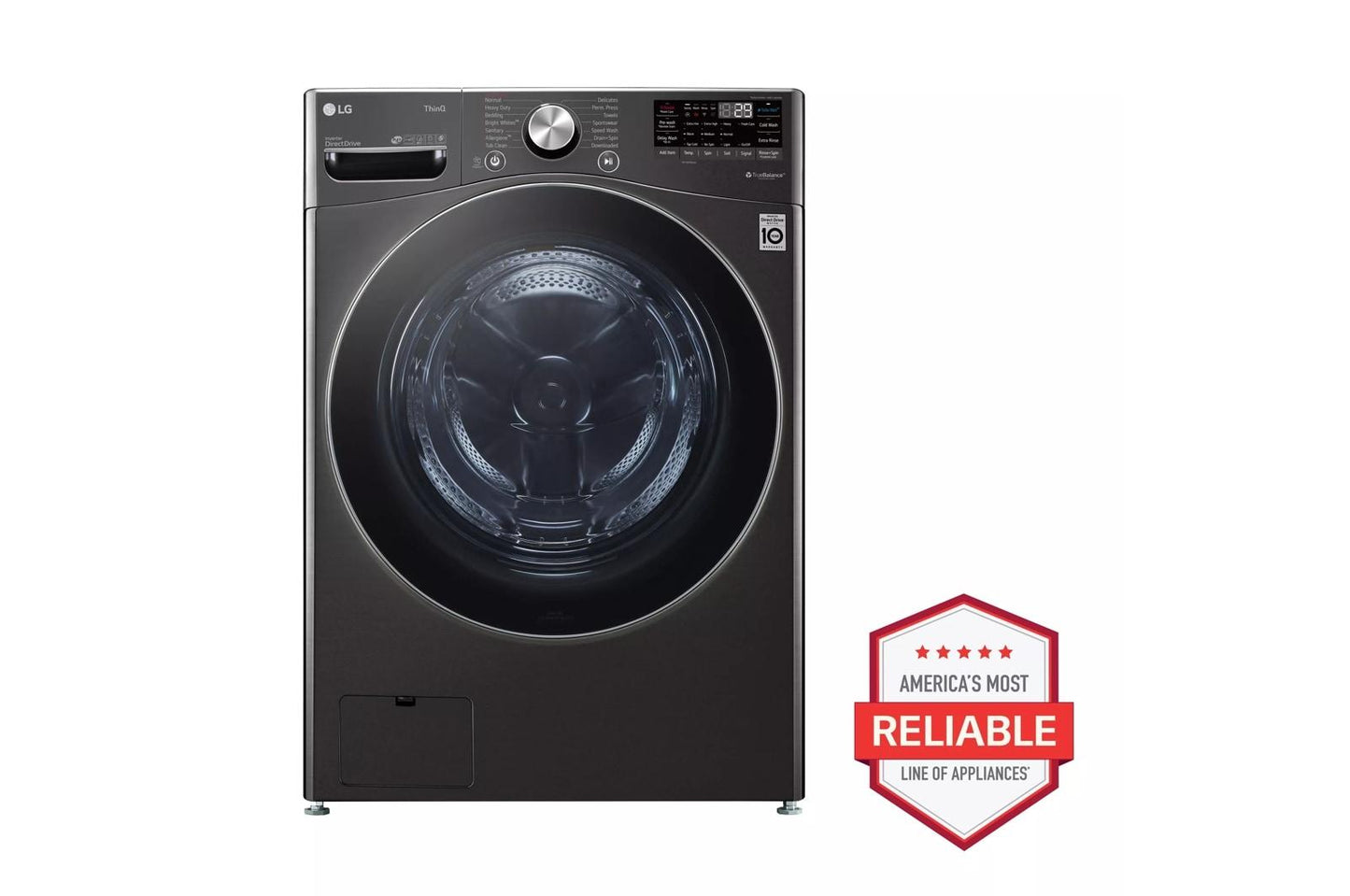 LG WM4200HBA 5.0 Cu. Ft. MEGA Capacity Smart Wi-fi Enabled Front Load Washer WIT...