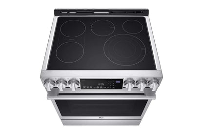 LG LSES6338F LG Studio 6.3 Cu. Ft. Instaview Electric Slide-in Range With PRO...