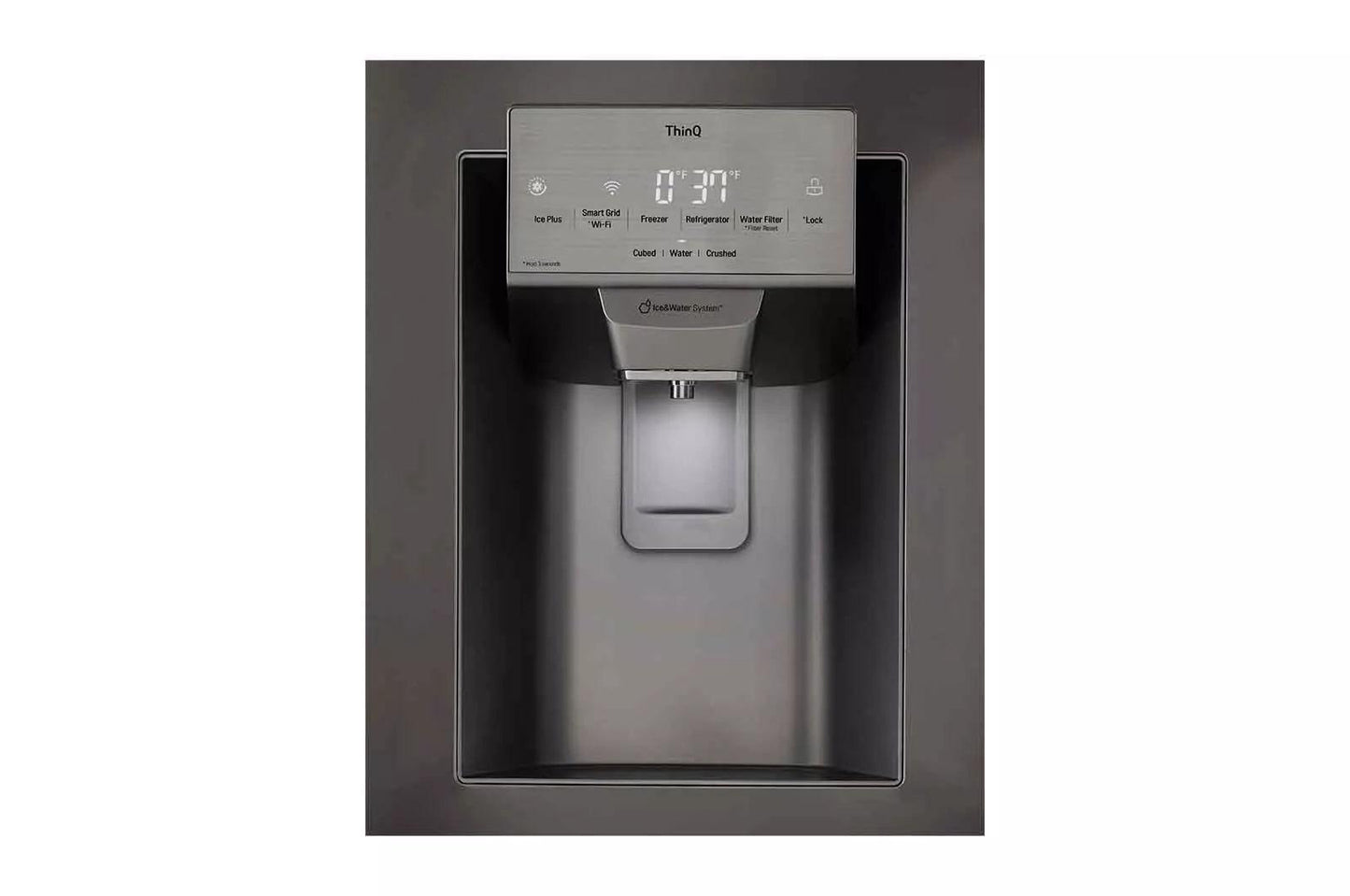 LG LRFS28XBD 28 CU.FT 3 Door French Door, Standard Depth, Ice and Water With SIN...