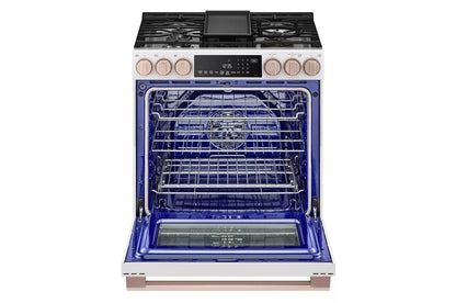 LG LSGS6338N LG Studio 6.3 Cu. Ft. Instaview Gas Slide-in Range With Probake ...