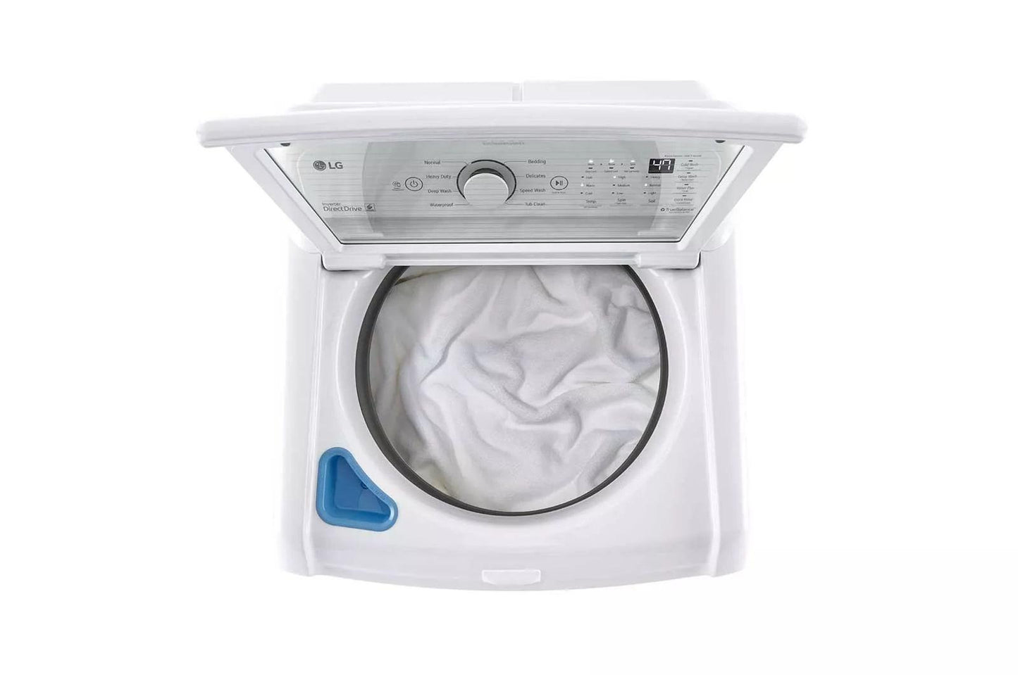 LG WT7000CW 4.5 Cu. Ft. Ultra Large Capacity Top Load Washer With TURBODRUM...