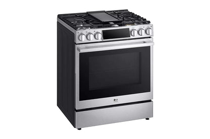 LG LSDS6338F 6.3 Cu. Ft. Smart Wi-fi Dual Fuel Slide-in Range With Probake CONVE...