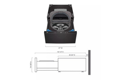 LG WD300CB 27'' LG Sidekick Pedestal Washer
