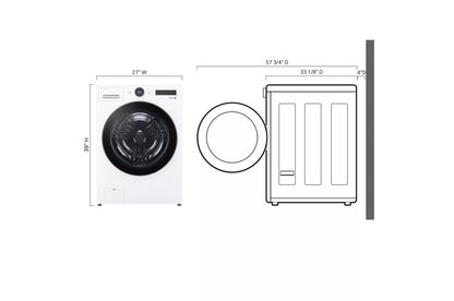 LG WM6500HWA 5.0 Cu. Ft. MEGA Capacity Smart Front Load Energy Star Washer With ...