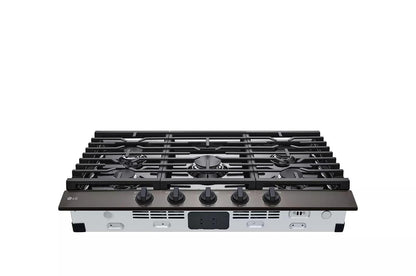 LG CBGJ3623D LG 36"" Gas Cooktop With Ultraheat 20k BTU Burner