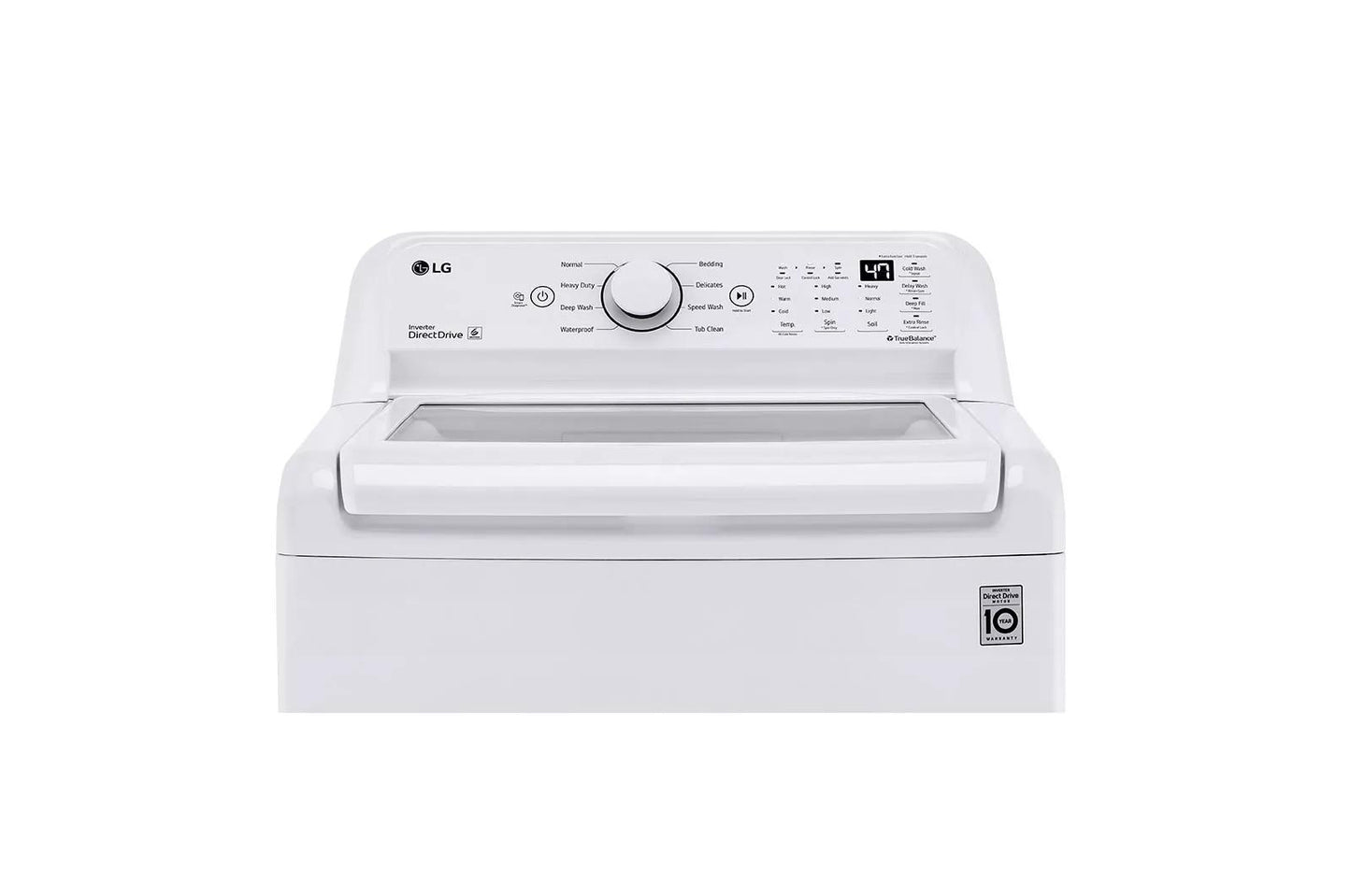LG WT7005CW 4.3 Cu. Ft. MEGA Capacity Top Load Washer With 4-way Agitator &...